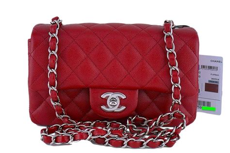 chanel 17b red mini|Chanel MINI FLAP Red Caviar 17B .